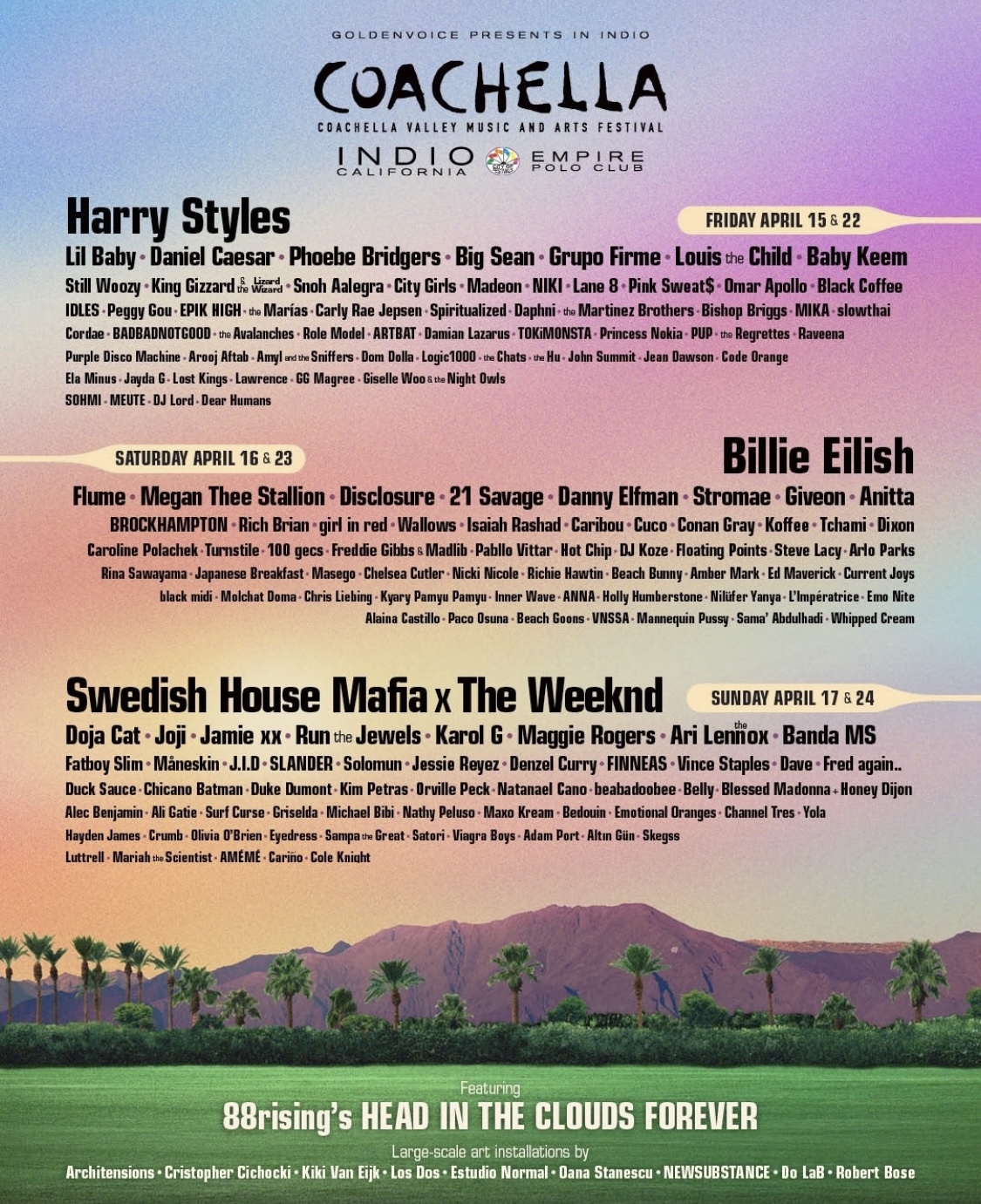 Coachella 2022 Lineup