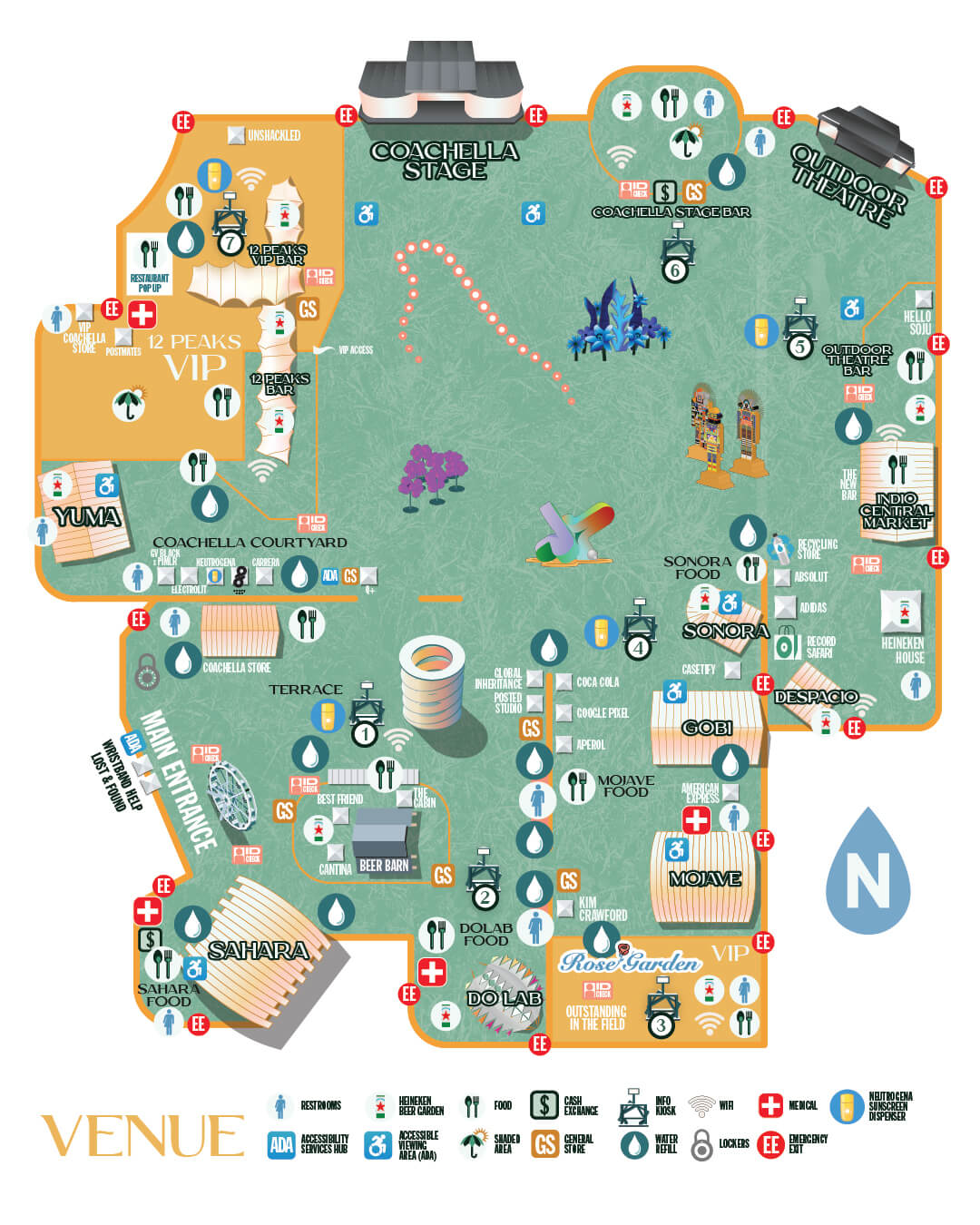 Conoce el mapa oficial de Coachella 2023 Sopitas USA
