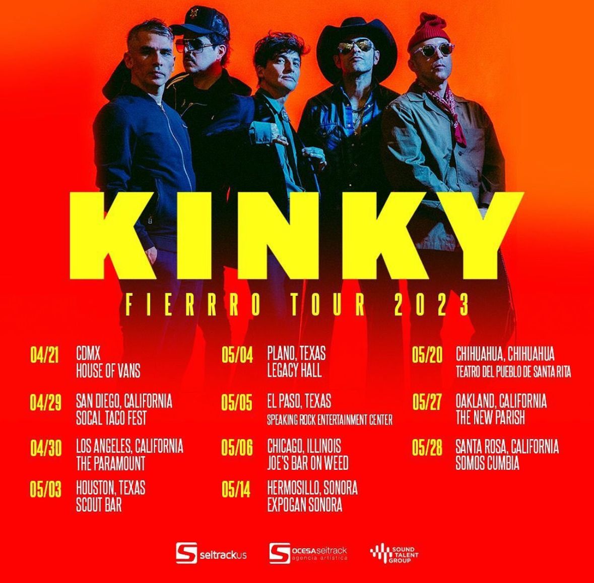 Kinky California Estados Unidos tour