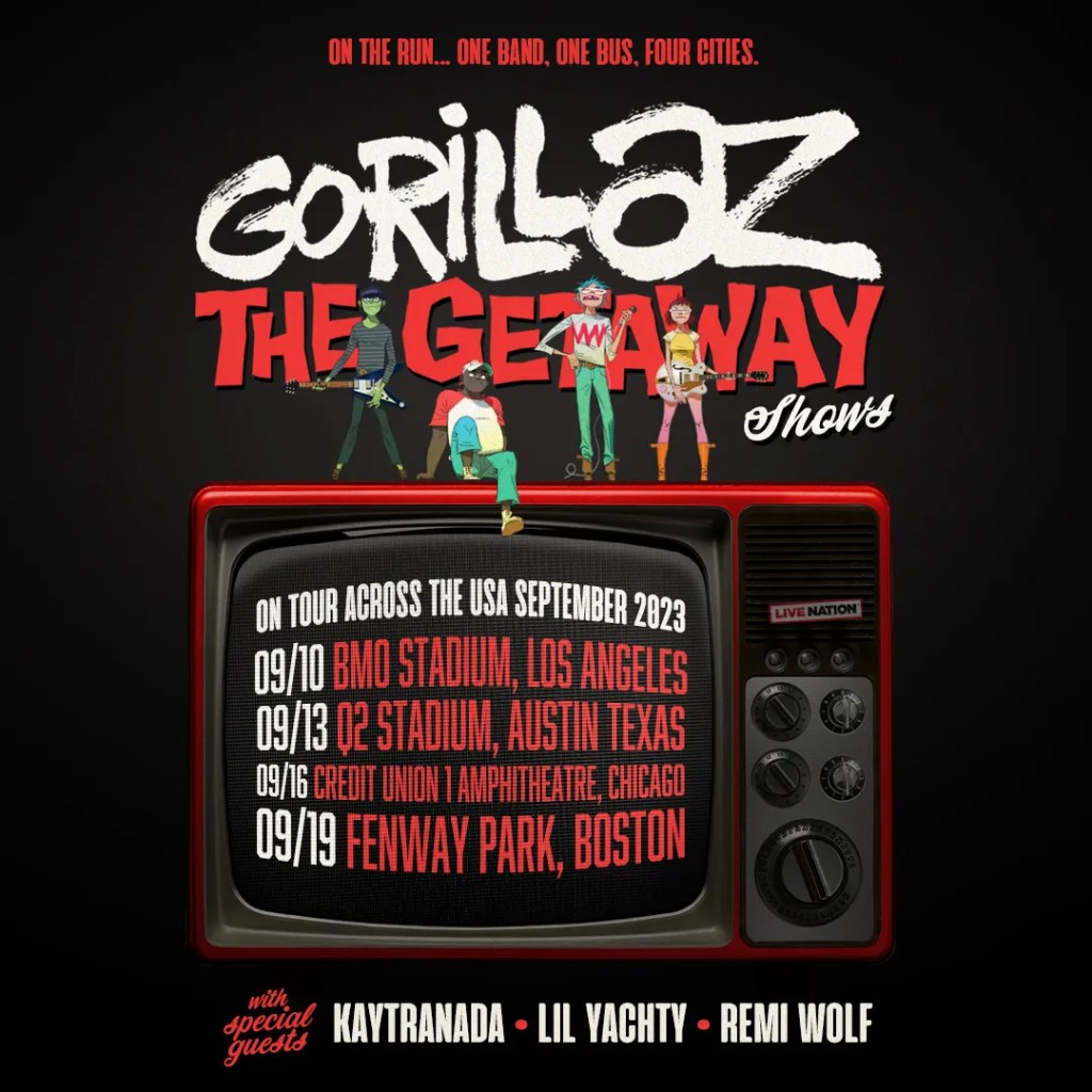 Gorillaz 2023 The Getaway Shows