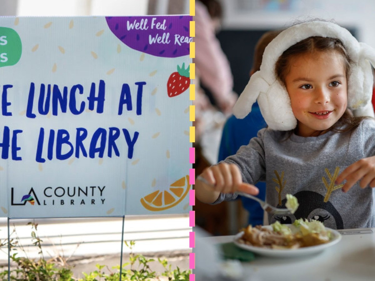 lunch gratis bibliotecas de Los Ángeles