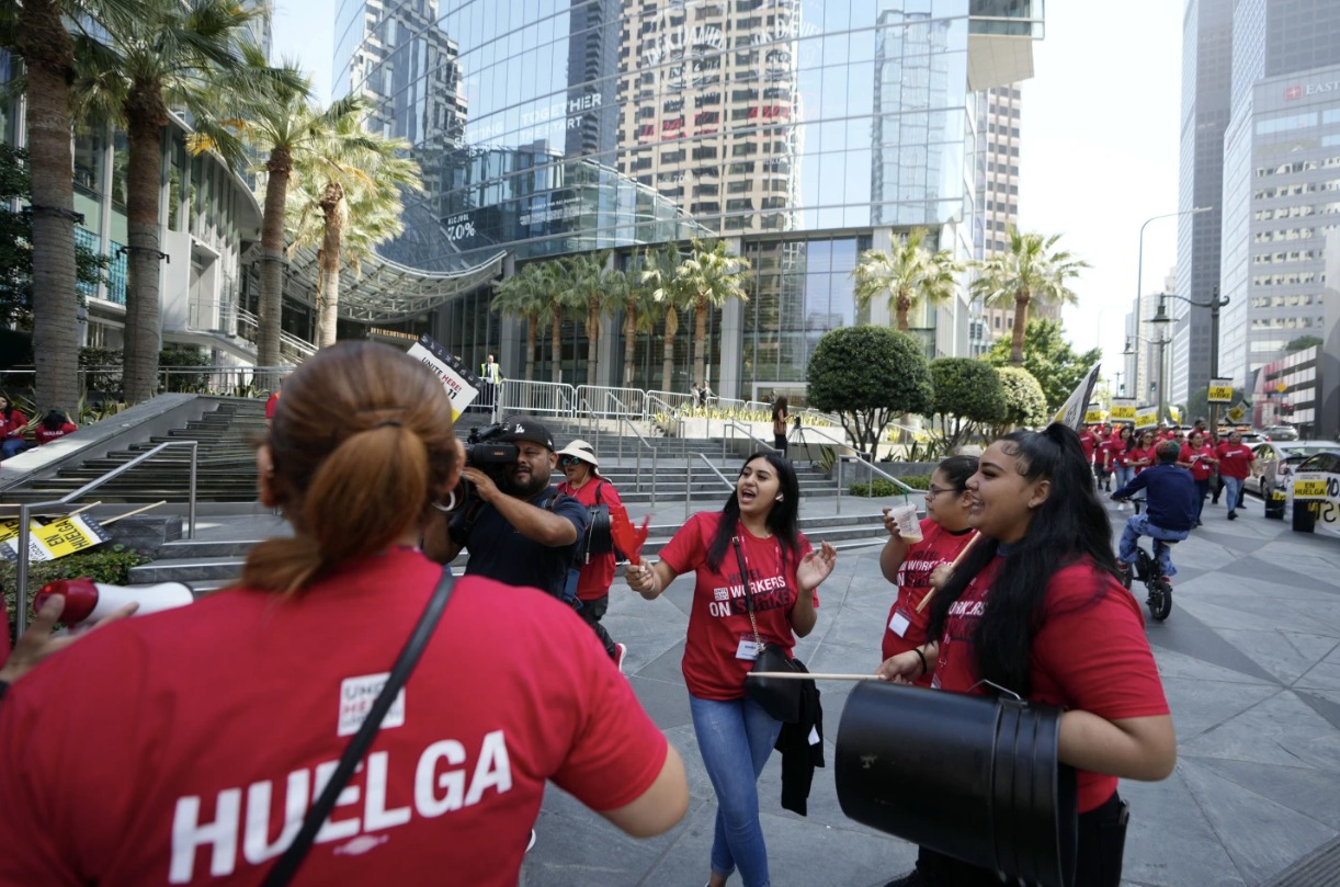 Huelga de empleados en hoteles de California