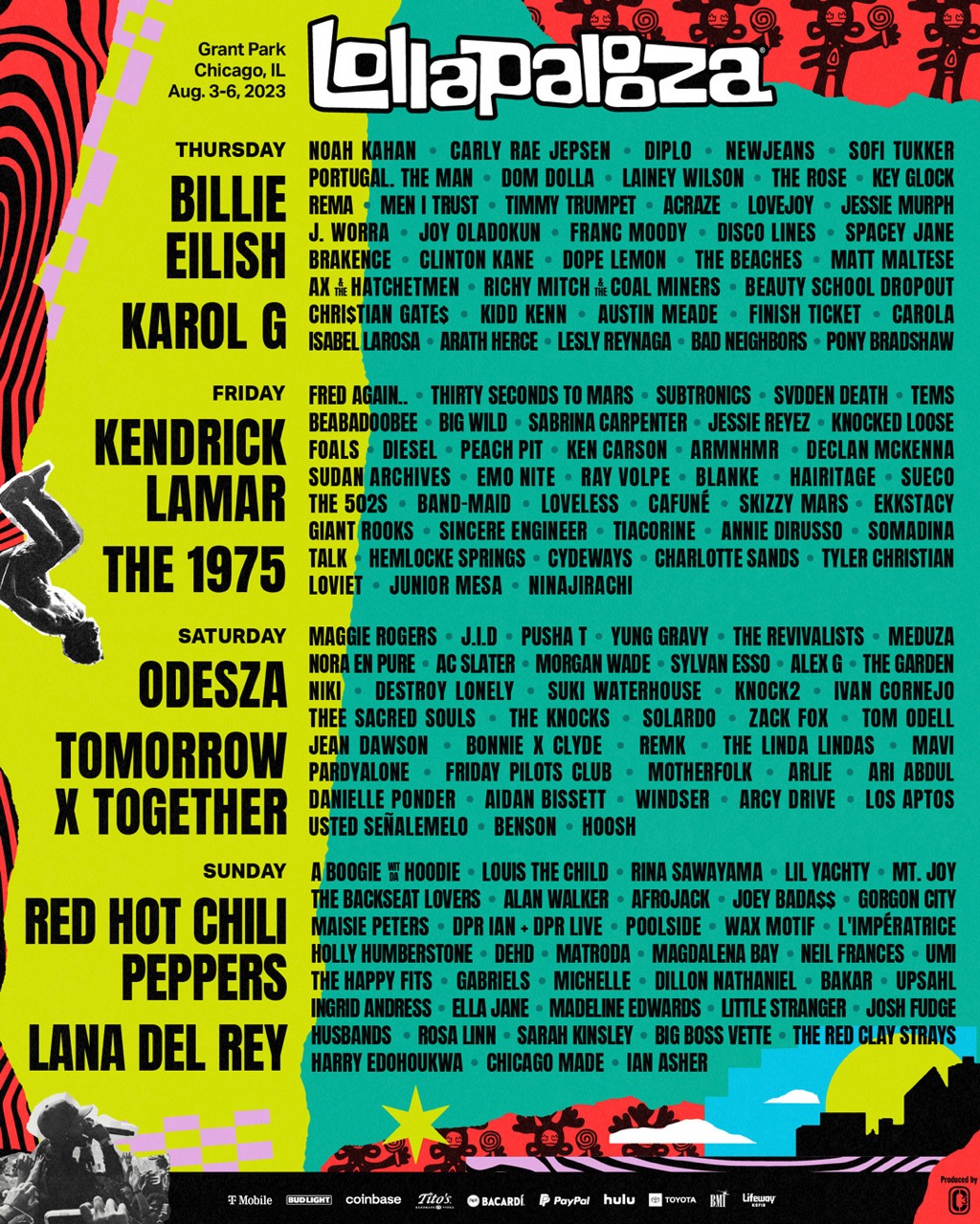 Lollapalooza 2023 lineup