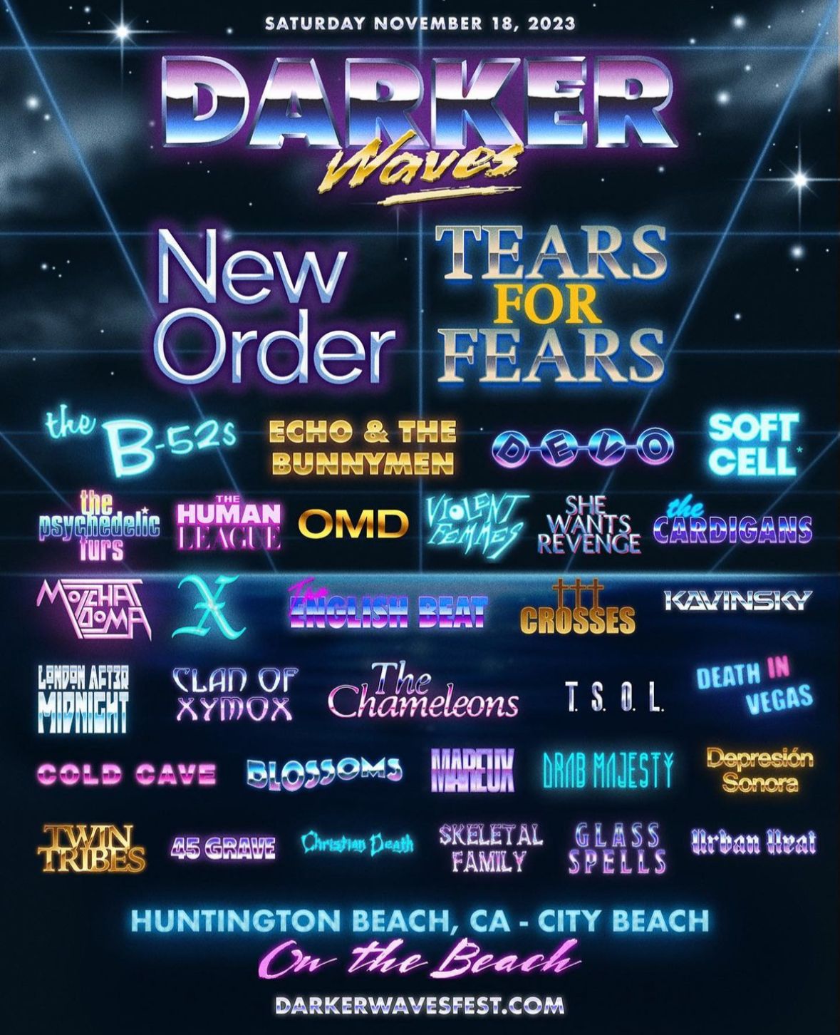 new order Darker Waves Fest Los Ángeles Youtube Theater