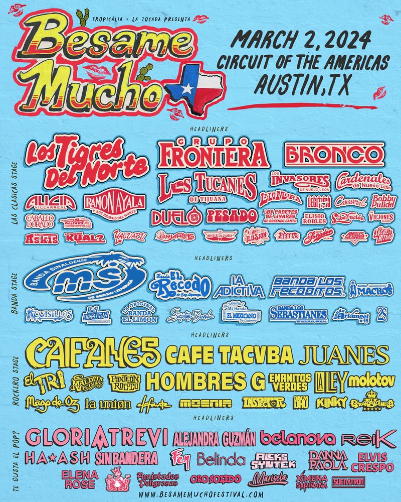 Bésame Mucho Fest Austin, Texas música en español