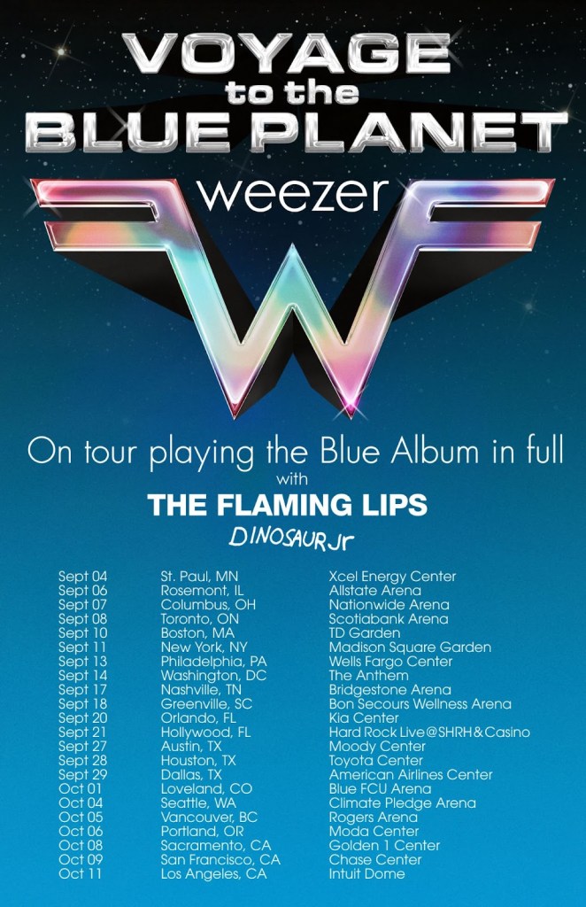 Weezer Voyage to the Blue Planet Tour Blue Album Los Ángeles