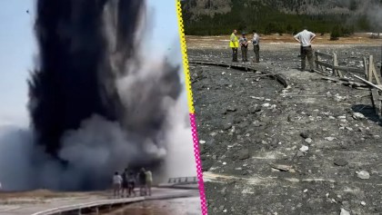 La explosión en el Parque Nacional de Yellowstone