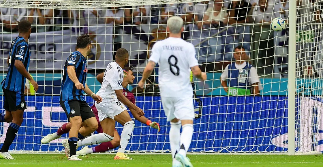 Primer gol de Mbappé con Real Madrid