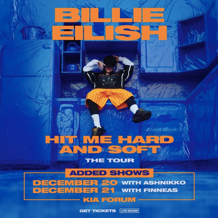 Billie Eilish Los Ángeles Billie Eilish Billie Eilish en Los Ángeles HIT ME HARD AND SOFT: THE TOUR