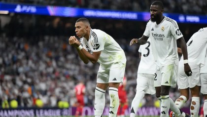 Primer gol de Mbappé en la Champions con el Real Madrid