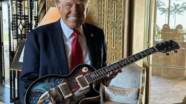 trump guitarra les paul gibson