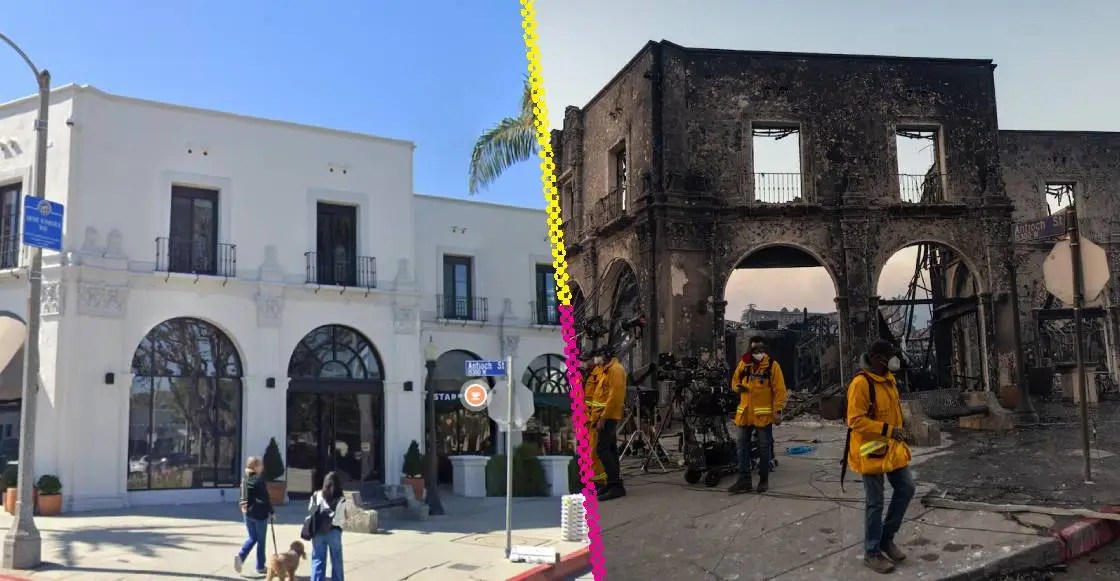 Las imágenes de antes y después para dimensionar la destrucción de los incendios en California