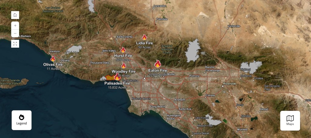 incendios en Los Ángeles Los Ángeles