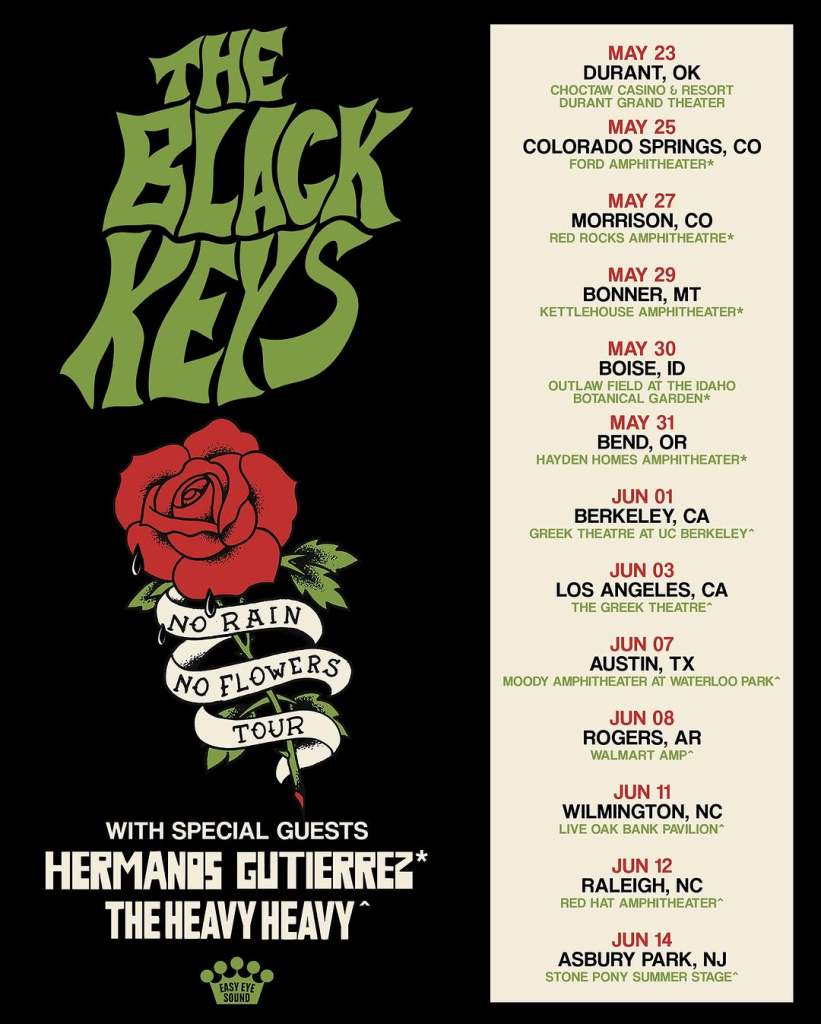 The Black Keys No Rain No Flowers Tour