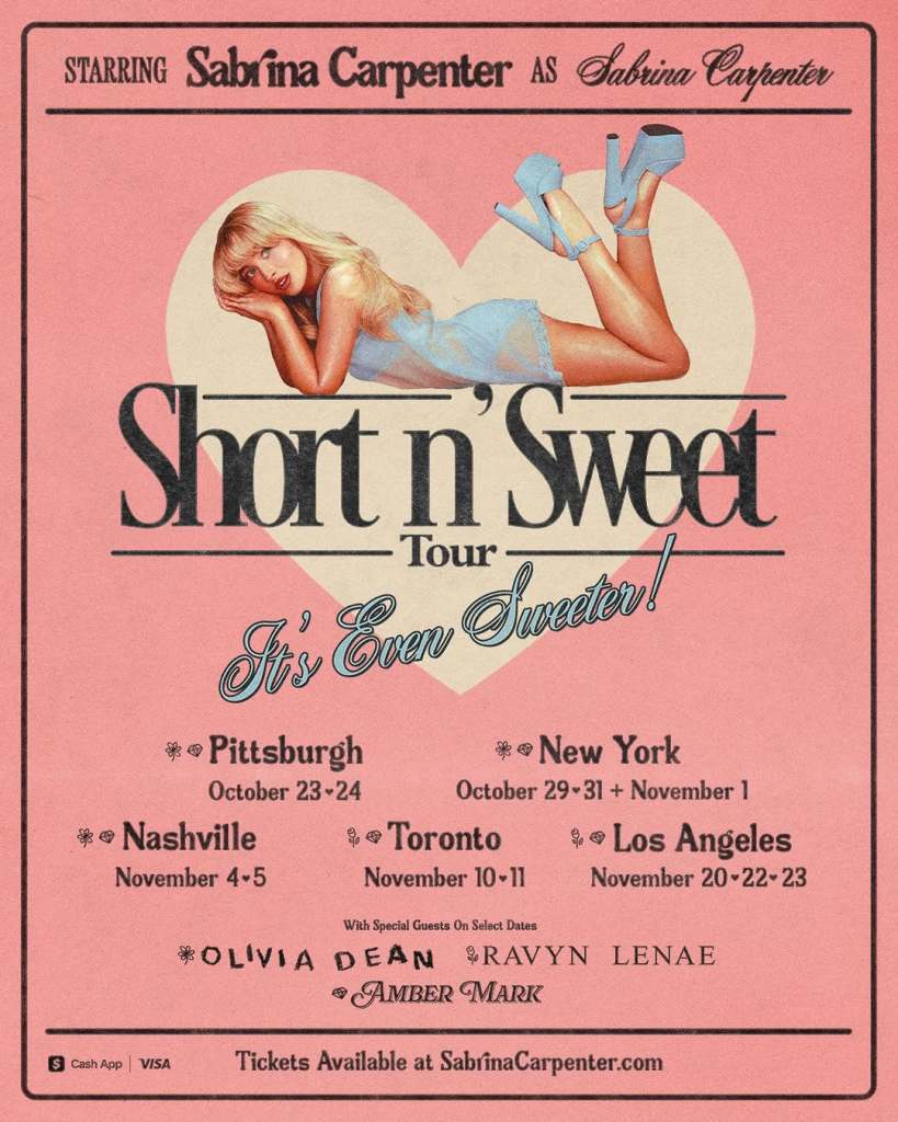 Sabrina Carpenter Short n' Sweet Tour