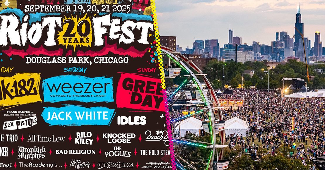 Riot Fest 2025: blink-182, Weezer, Green Day, ¡y más!