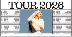 Rosalía – LUX Tour 2026 (Póster Oficial)