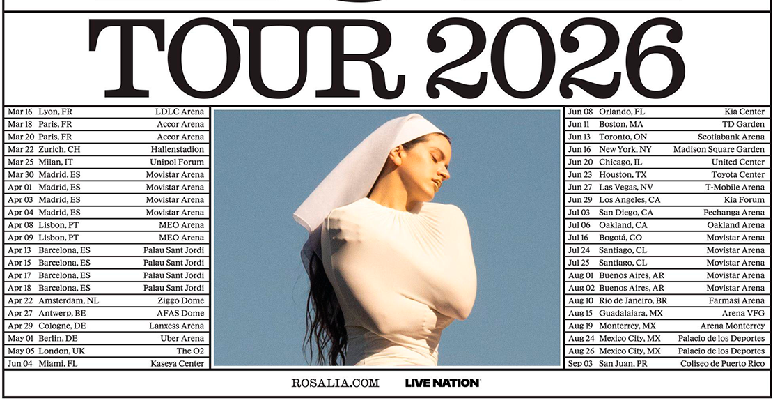 Rosalía anuncia el LUX Tour 2026: dos noches poderosas en CDMX y un ritual sinfónico en Los Ángeles