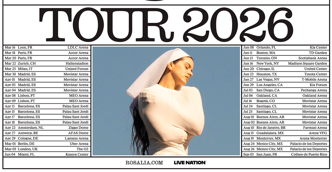 Rosalía – LUX Tour 2026 (Póster Oficial)