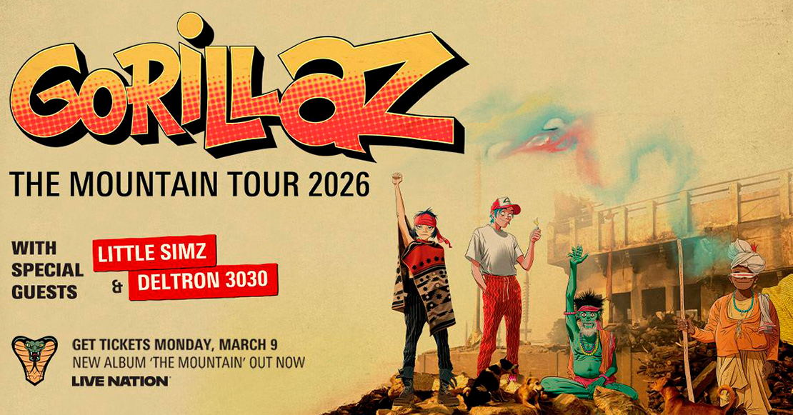 Gorillaz anuncia gira por Norteamérica en 2026: fechas, preventas y todo sobre The Mountain Tour